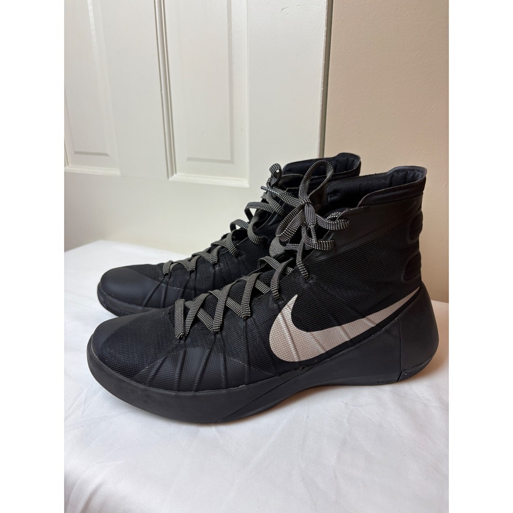 Nike Hyperdunk 2015 Mens Size 13 Black Silver 749561-001 Basketball Shoes